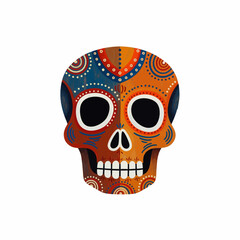 Folk Art Simple Skull