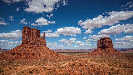 Scenic capture of nature&acirc;&euro;&trade;s beauty with a prominent rocky landmark under a clear sky