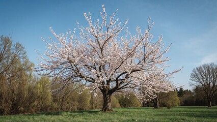 Stunning apple blooms during spring