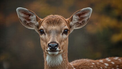 Obraz premium An elegant stag captured in a detailed headshot