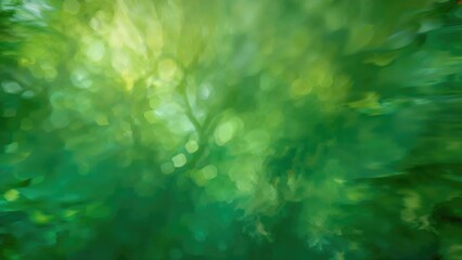 Blurred green pattern with natural texture and light effects