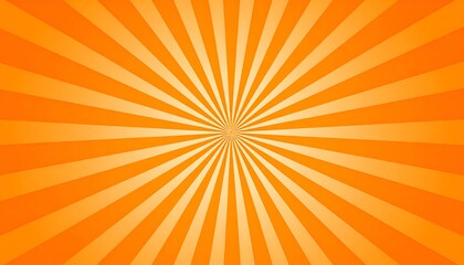 Orange sunburst background