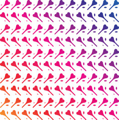 heart candy seamless pattern illustration. Cute love quote hearts background print. Valentine's day holiday backdrop texture