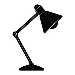 Interior designer element isolated desk lamp on white background