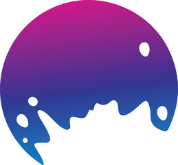 Milk Splash Blob. Grunge Vector. Advertising Bage