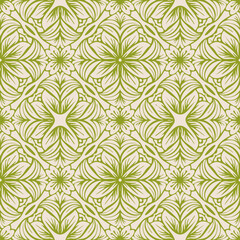 Ornement décoratif Motif floral abstrait Etoile Fleur de style Papier Peint
