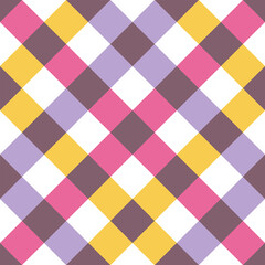 Checkered plaid seamless pattern background.