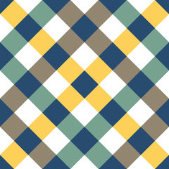 Checkered plaid seamless pattern background.