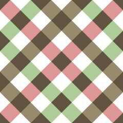 Checkered plaid seamless pattern background.