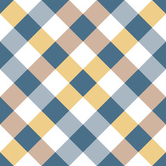 Checkered plaid seamless pattern background.