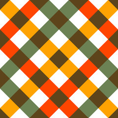 Checkered plaid seamless pattern background.