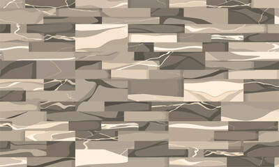 Stone wall texture, marble tile pattern, decorative stone background, natural wall surface, elegant brick design