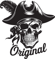 Crâne tatouage halloween vecteur Print