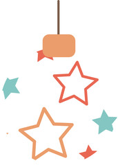 Christmas bauble with stars