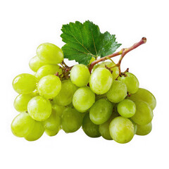 Grapes bunch on white background