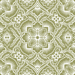 Ornement décoratif Motif floral abstrait Etoile Fleur de style Papier Peint
