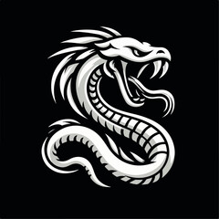 illustration of a vacious snake