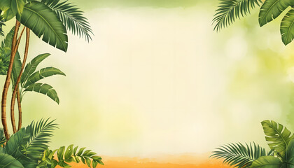 palm tree frame