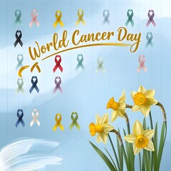 happy birthday card with flowers