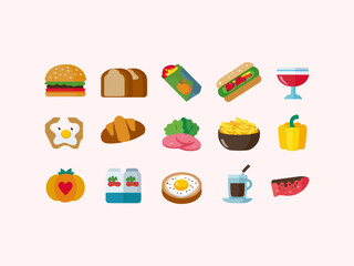 Food illustration vector