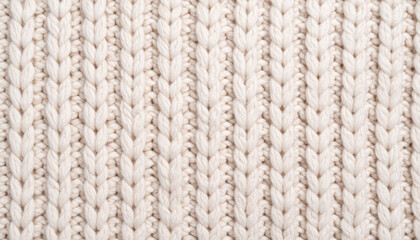 Natural Rib Knit Wool Pattern. Textile Surface. Close up Texture. Background. Yarn.