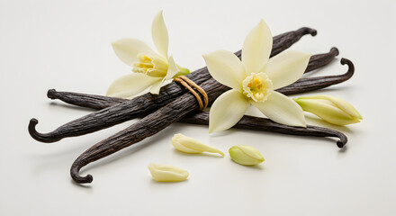 vanilla pods and flower