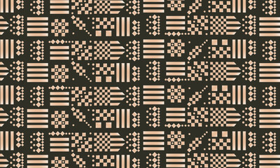 Ikat ethnic pattern background. old brown abstract background. vintage cultural background.