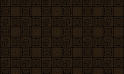 Ikat ethnic pattern background. dark brown squares abstract background. native culture background.