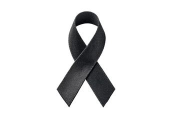 Black awareness ribbon,  dark and simple