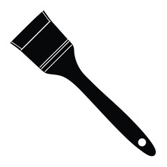 Interior designer element isolated paint brush on white background