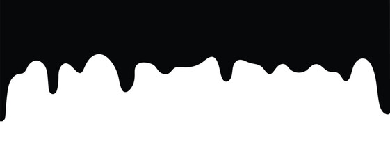 Black and silhouette liquid drop icon, flowing, oil dripping stain and Water drop icon, rain drop, ink drop icon. vector illustration