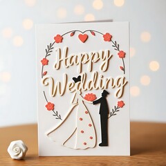 happy wedding card