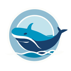 whale shark vector illustration