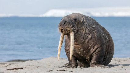 Fototapeta premium sea lion on the beach