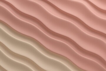 Curved pink and beige waves forming an elegant seamless pattern, suitable for backgrounds, wallpapers and product packaging