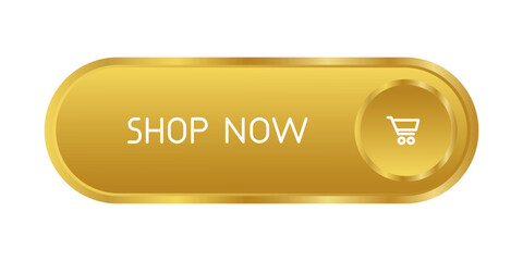 Golden CTA button: Shop now.