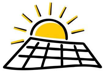 Solar panel sun energy renewable power electricity technology clean sustainable sunlight photovoltaic generation transparent background