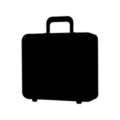 Luggage black silhouette vector, suitcase, bag silhouette
