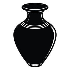 Interior designer element isolated vase on white background