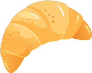 vector illustration of croissant