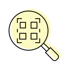 Barcode color shadow thinline icon , vector, pixel perfect, illustrator file 
