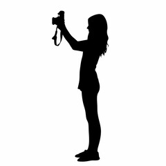 Silhouette of Girl Capturing Moments – Content Creator Lifestyle