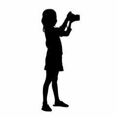 Silhouette of Girl Capturing Moments – Content Creator Lifestyle