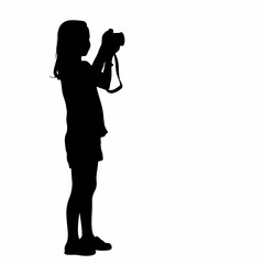 Silhouette of Girl Capturing Moments – Content Creator Lifestyle