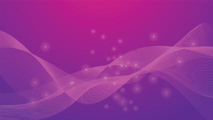 abstract wavy lines on pink and purple gradient color background