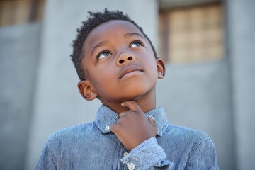 A Thoughtful Boy's Reflection