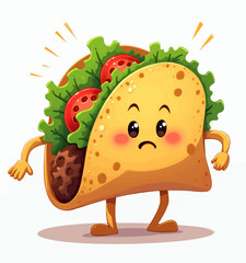 Sad Sandwich with Lettuce and Tomato in Bright Day