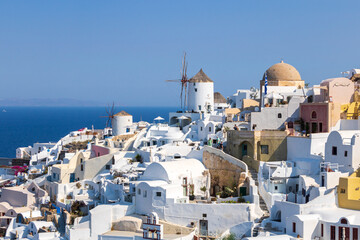 Santorin Griechenland Küstendorf Ia (Oia) 