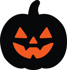 Halloween pumpkin jack o lantern vector illustration