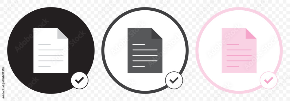 Fototapete audit icon. simple element from audit collection. document icon with magnifying glass and check mark